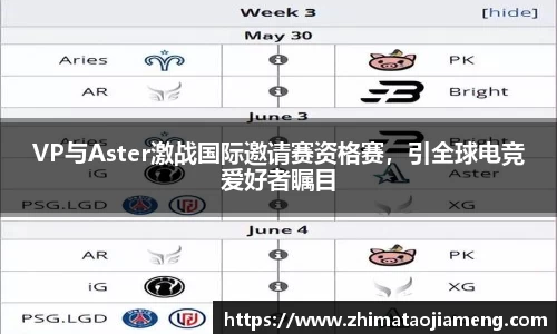 VP与Aster激战国际邀请赛资格赛，引全球电竞爱好者瞩目